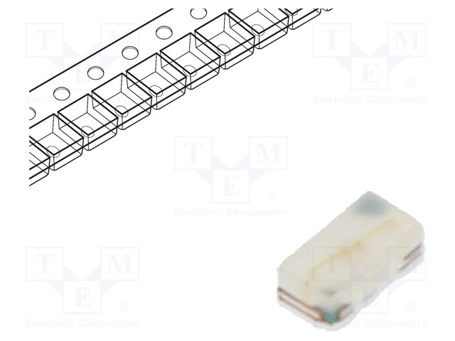 LED; SMD; 0402; green; 90mcd; 0.9x0.54x0.4mm; 115°; 2.5÷3.1V; 5mA