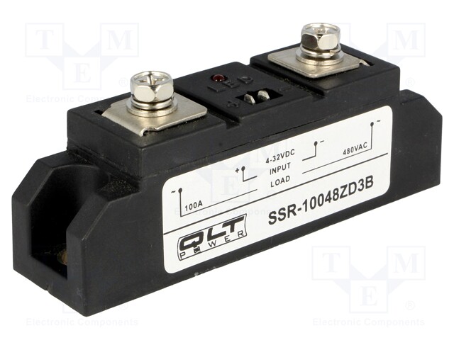 Relay: solid state; Ucntrl: 4÷32VDC; 100A; 44÷480VAC; Series: SSR-Z