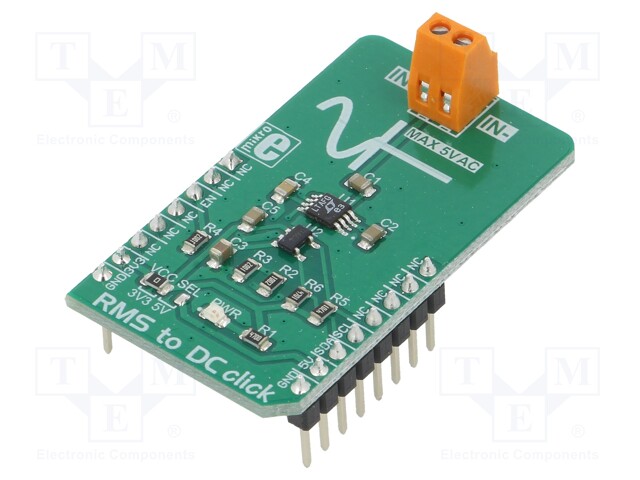 Click board; voltmeter; GPIO,I2C; LTC1968; 3.3/5VDC