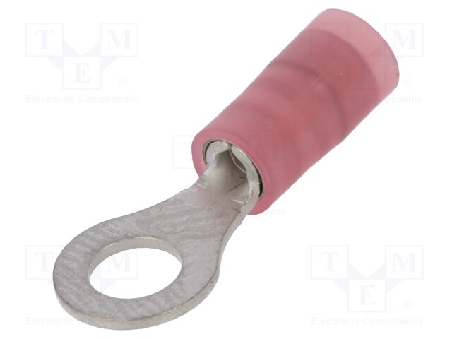 Ring terminal; M4; 0.5÷1mm2; insulated; tinned; copper; -55÷105°C