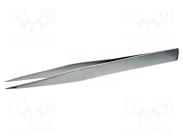 Tweezers; 130mm; Blades: straight; Blade tip shape: sharp