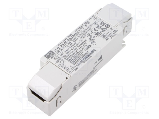 Power supply: switching; LED; 25W; XLC-25; -25÷85°C; OUT: 1