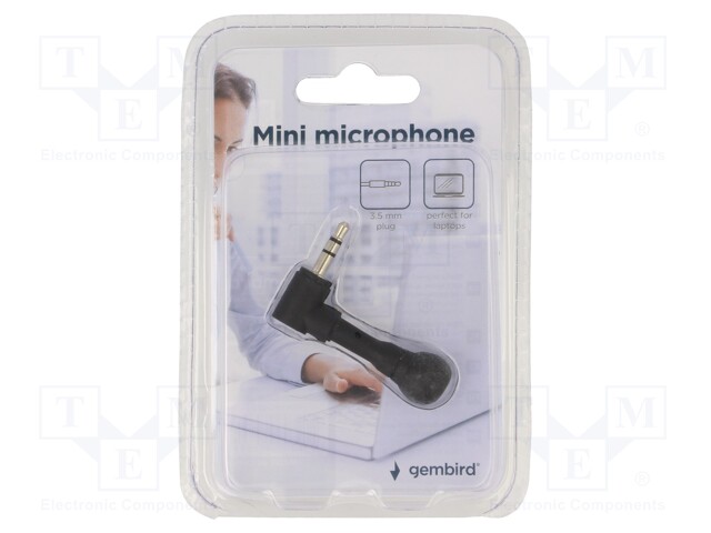 Microphone; black; Jack 3,5mm; -54dB; 100÷5000Hz