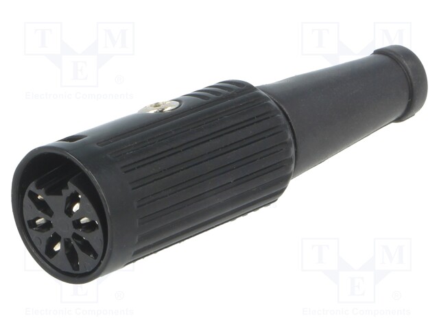 Plug; DIN; female; PIN: 7; Layout: 270°; straight; for cable; 34V; 2A