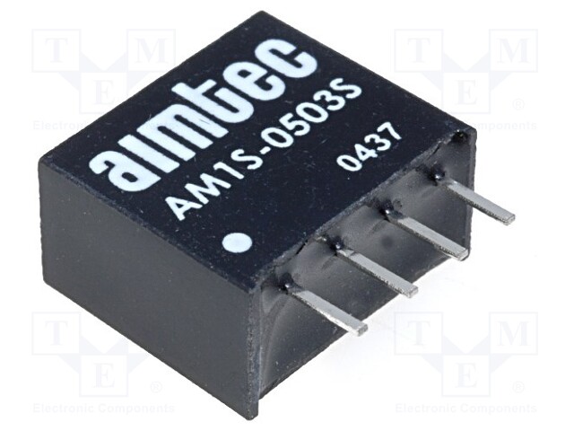 Converter: DC/DC; 1W; Uin: 4.5÷5.5V; 3.3VDC; Iout: 300mA; SIP4; 1.8g