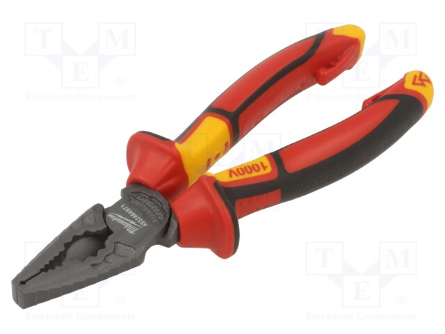 Pliers; insulated,universal; 165mm; Conform to: VDE