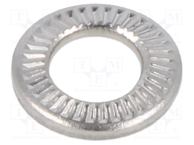 Washer; internally serrated; M5; D=10mm; h=1.5mm; BN 21206