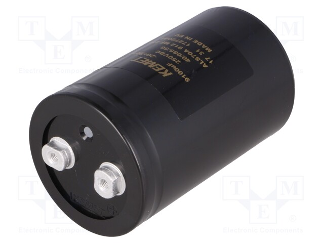 Capacitor: electrolytic; 9100uF; 250VDC; Leads: screw; ESR: 32mΩ