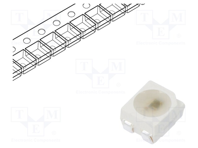 LED; SMD; 3528,PLCC4; RGB; 3.5x2.8x1.9mm; 120°; 3.8÷5.5V