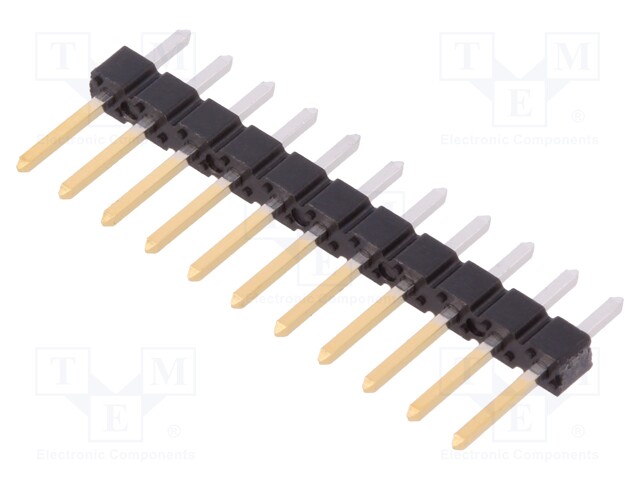 Pin header; pin strips; BERGSTIK; male; PIN: 11; straight; 2.54mm