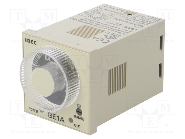 Timer; 0,1s÷10h; SPDT + SPDT; 240VAC/5A,24VDC/5A; 24VAC; 24VDC