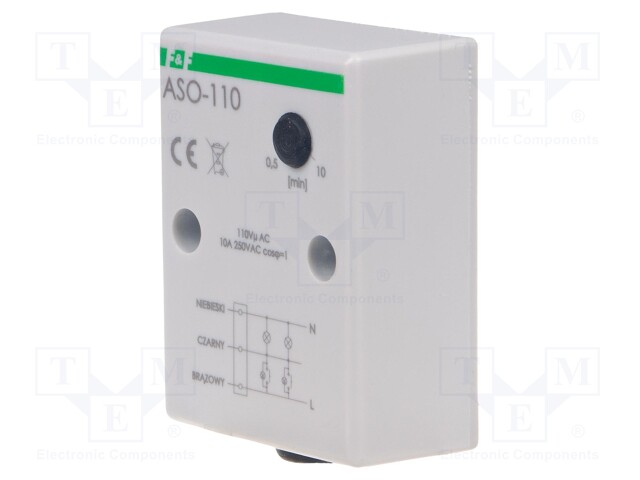 Staircase timer; wall mount; 110VAC; IP40; 10A; -25÷50°C