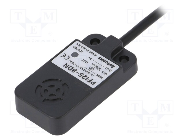 Sensor: inductive; 0÷8mm; NPN / NO; Usup: 10÷30VDC; 200mA; lead 2m