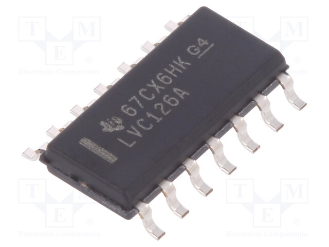 IC: digital; 3-state,bus buffer; Channels: 4; SMD; SO14; Series: LVC