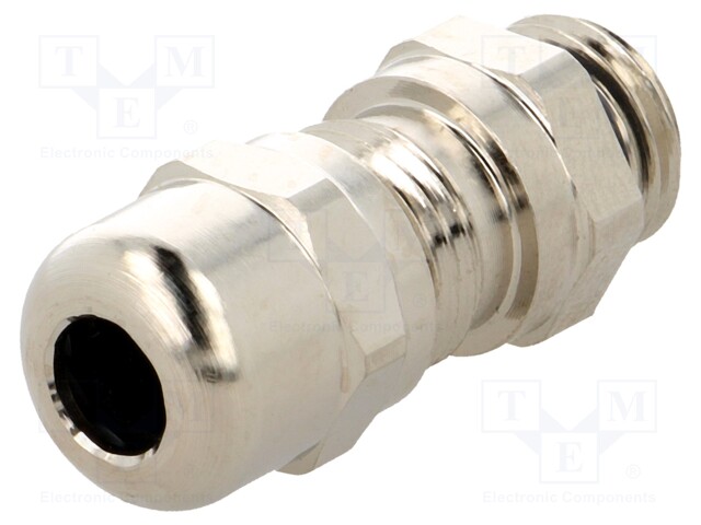 Cable gland; with earthing; M12; IP68; Mat: brass