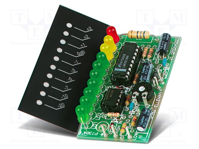 Mono level indicator; 10÷15VDC; No.of diodes: 10