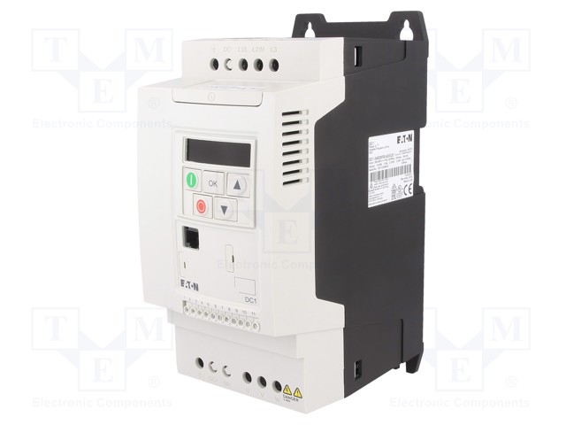 Inverter; Max motor power: 2.2kW; Out.voltage: 3x400VAC; IN: 4