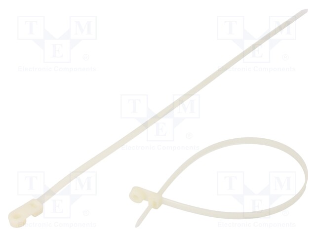 Cable tie; with a hole for screw mounting; L: 420mm; W: 7.6mm