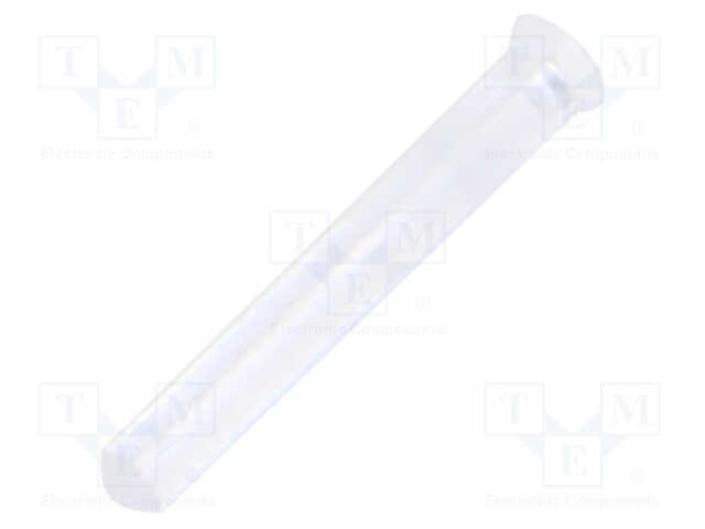 Fiber for LED; round; Ø1.3mm; Front: flat; straight