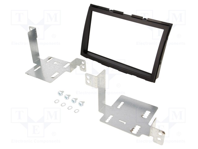 Radio mounting frame; Hyundai; 2 DIN; black