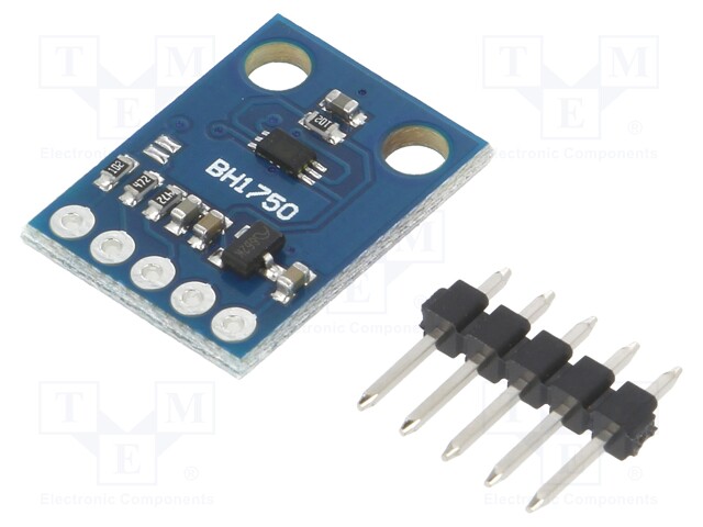 Sensor: illuminance; I2C; 3.3÷5VDC; IC: BH1750; 13.9x18.5mm