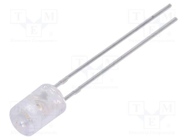 LED; 5mm; blue; 460÷780mcd; 100°; Front: flat; without flange