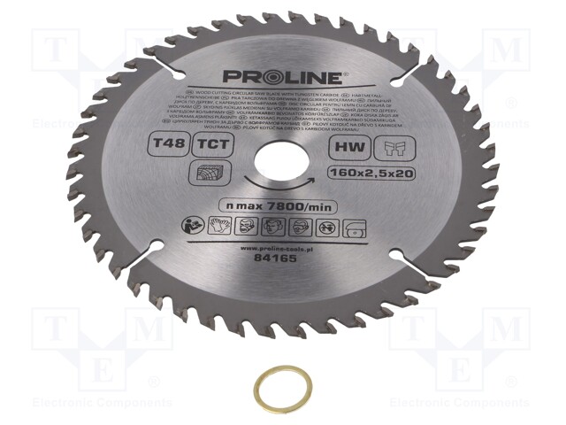 Circular saw; Ø: 160mm; Application: for wood; Features: hardened