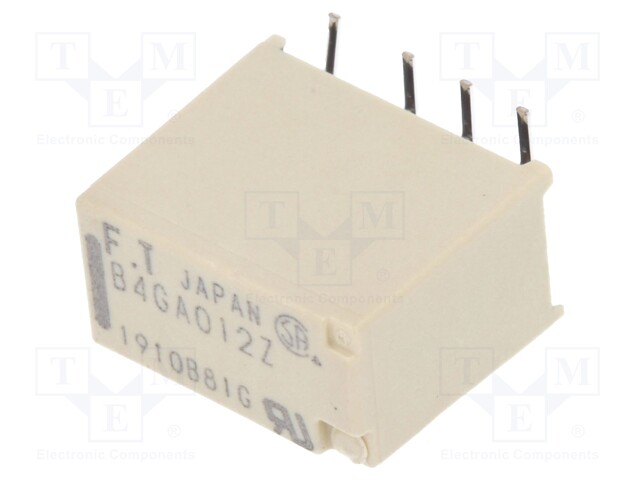 Relay: electromagnetic; DPDT; Ucoil: 12VDC; 0.3A/125VAC; 1A/30VDC