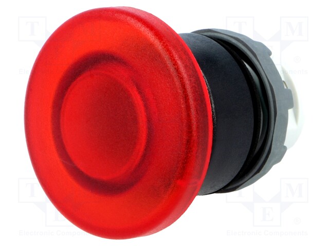 Switch: push-button; Stabl.pos: 1; 22mm; red; Illumin: MLB-1; IP66