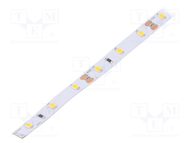 LED tape; white warm; 2835; 12V; LED/m: 60; 8mm; IP20; 4.8W/m