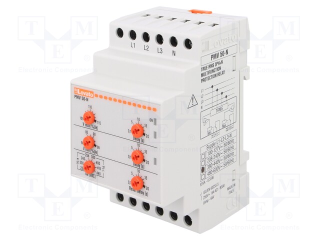 Module: voltage monitoring relay; DIN; DPDT; OUT 1: 250VAC/8A