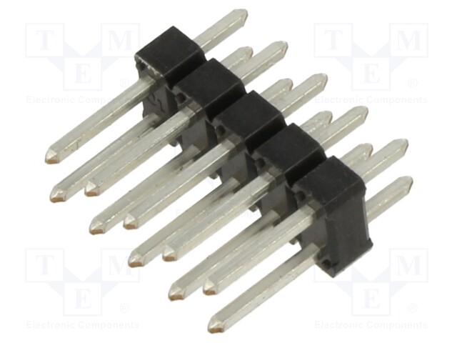 Connector: pin strips; pin header; PIN: 10; male; BERGSTIK II; FCI