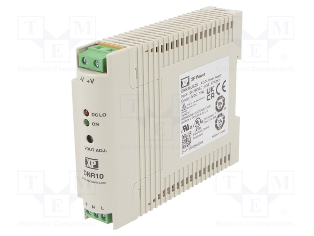 Power supply: switched-mode; 10W; 5VDC; 4.5÷5.75VDC; 2A; 90÷264VAC