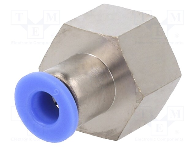 Push-in fitting; straight; -0.95÷15bar; Mat: nickel plated brass