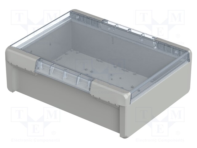 Enclosure: multipurpose; X: 364mm; Y: 284mm; Z: 120mm; BOCUBE; grey