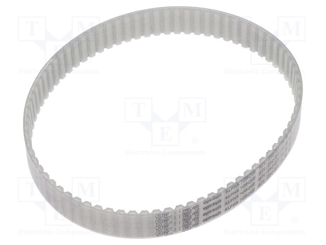 Timing belt; AT5; W: 16mm; H: 2.7mm; Lw: 390mm; Tooth height: 1.2mm