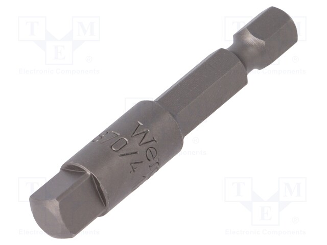 Adapter; Overall len: 50mm; Mounting: 1/4" (C6,3mm),square 1/4"