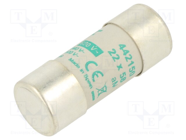 Fuse: fuse; aM; 50A; 690VAC; ceramic,cylindrical,industrial