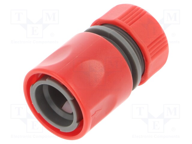 Alloy connector; Mat: ABS,PP; straight; 1/2"