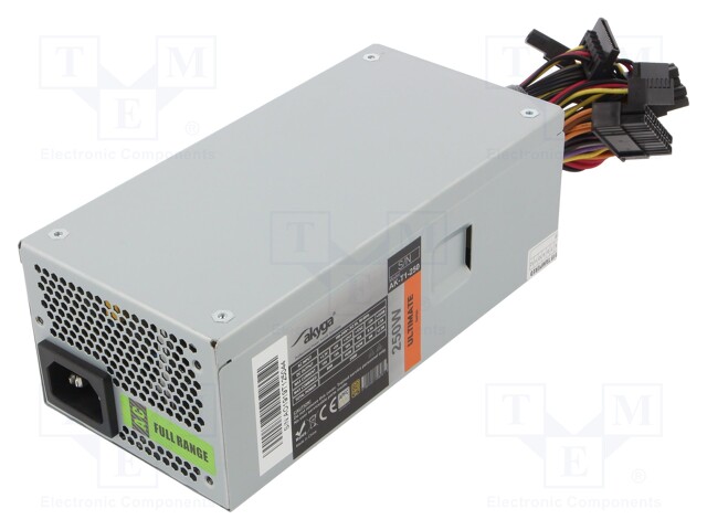 Power supply: computer; TFX; 250W; Features: fan 8cm