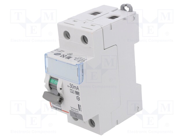 RCD breaker; Inom: 25A; Ires: 30mA; Max surge current: 3000A; 400V