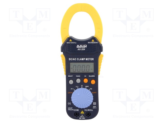 AC/DC digital clamp meter; Øcable: 38mm; LCD 3,75 digit (4000)