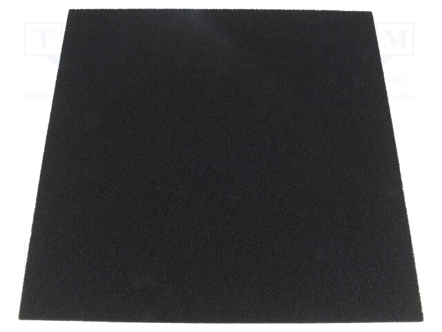 Conductive foam; ESD; L: 305mm; W: 305mm; D: 6mm; black