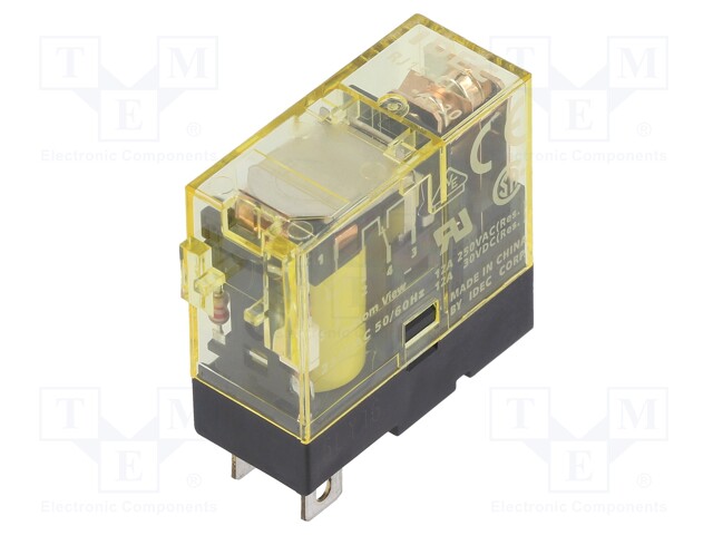 Relay: electromagnetic; SPDT; Ucoil: 230VAC; 6A/250VAC; 6A/30VDC