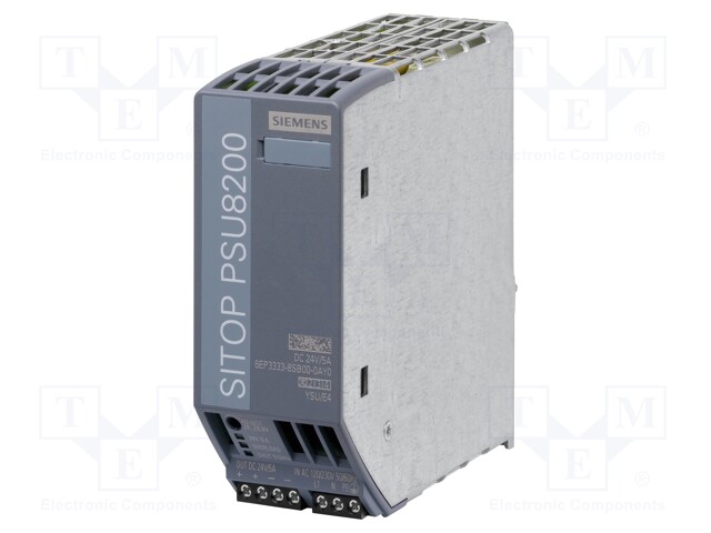 Power supply: switched-mode; 120W; 24VDC; 5A; 85÷132/170÷264VAC