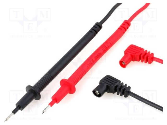 Test lead; 0.7m; 60VDC; red and black; 2x test lead