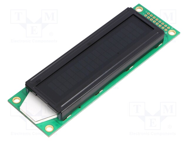 Display: LCD; alphanumeric; STN Negative; 20x2; 116x37x13.3mm; LED