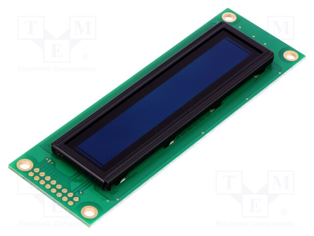 Display: OLED; alphanumeric; 20x2; Window dimensions: 85x18.6mm