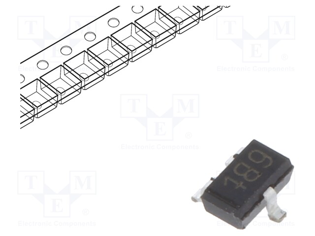 Transistor: NPN; bipolar; 45V; 0.5A; 200mW; SOT323