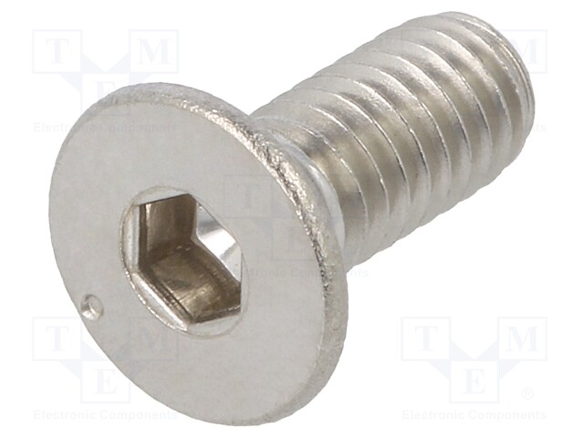 Screw; M4x10; DIN: 7991; Head: countersunk; imbus; HEX 2,5mm